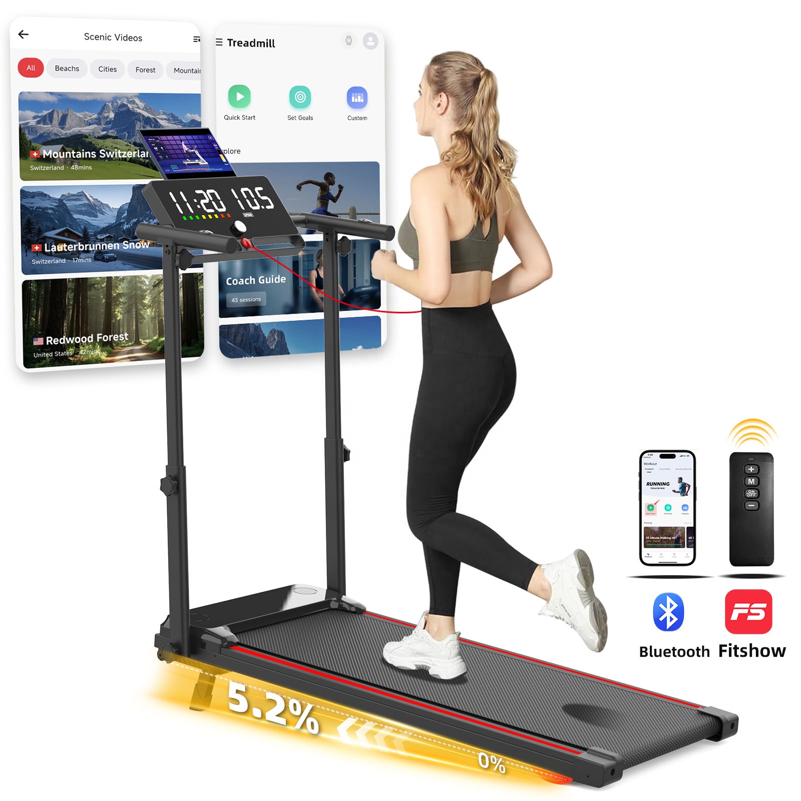 Home Gym Electric Machine - Tapis Roulant Pieghevole a Basso Prezzo,