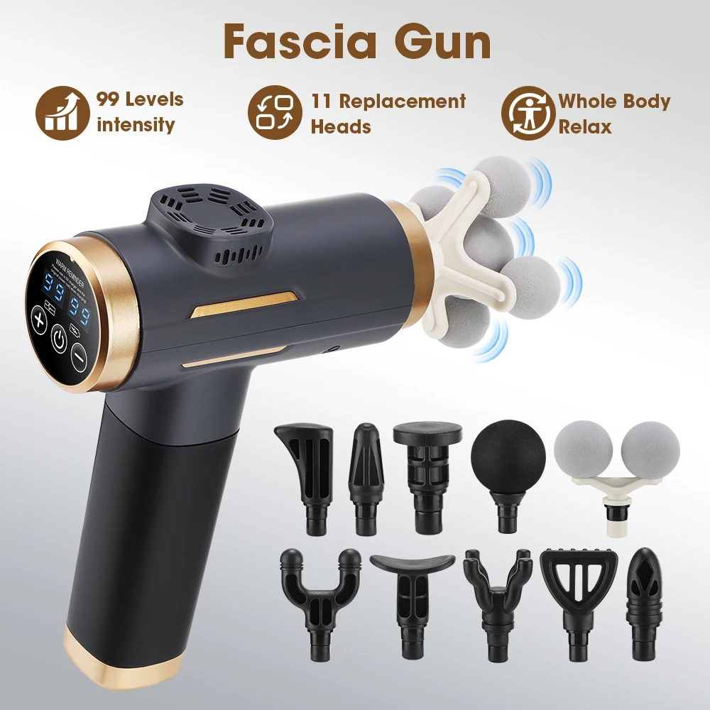 Home Gym Electric Machine - Pistola Massaggiante Elettrica 24W, 99 Velocità