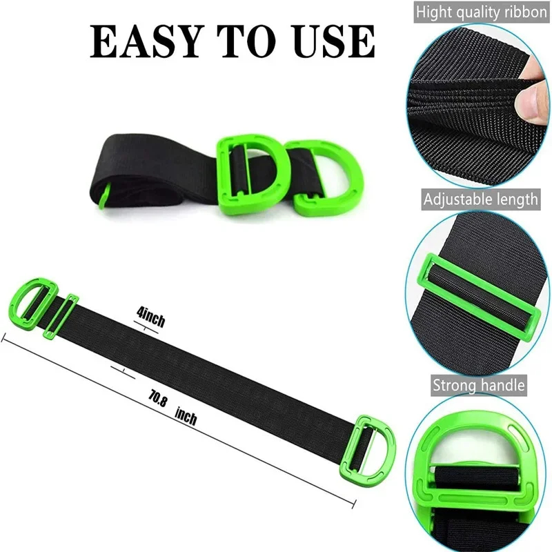 Lifting Straps Wrist - Cinghie Regolabili per Spostamento Mobili, Cinghia