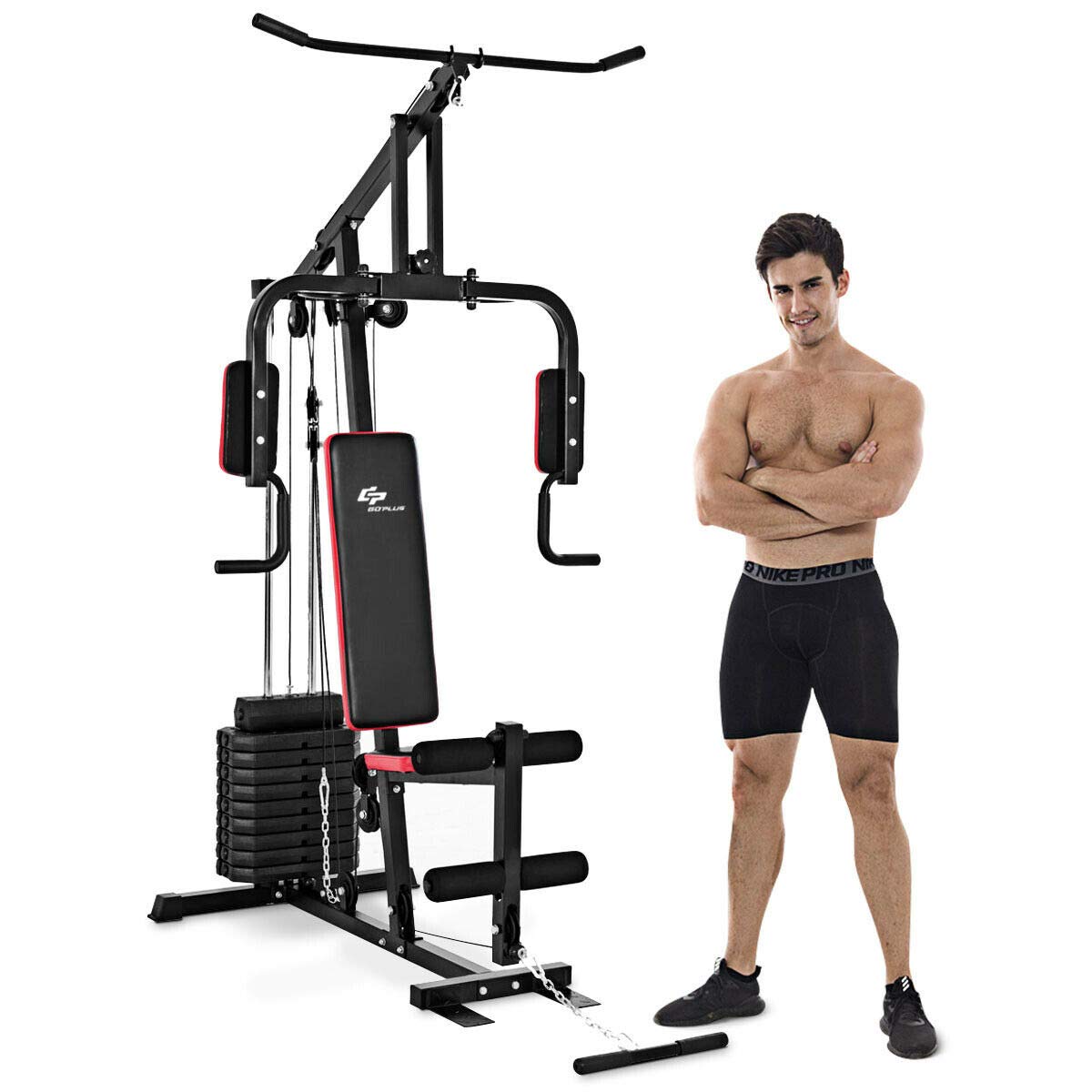 Home Gym Total Fitness - Sistema Multifunzione per Palestra Domestica, Attrezzatura