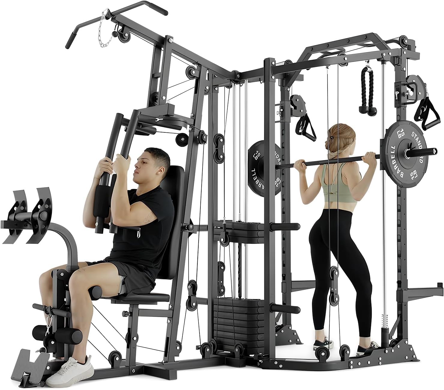 Home Gym One Machine - Smith Machine a Doppia Postazione con