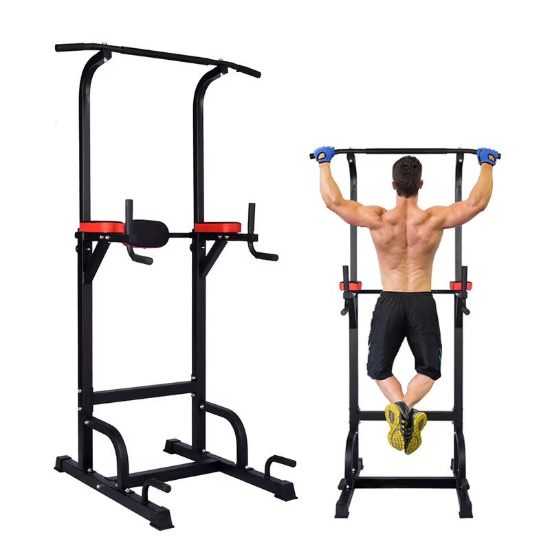 Pull Up Bar Tower - Torre Multifunzione Regolabile per Allenamento, Stazione