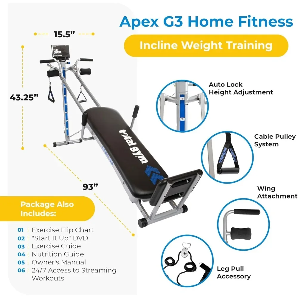 .APEX Versatile allenamento in - Home Gym Total Fitness recensione e prezzo